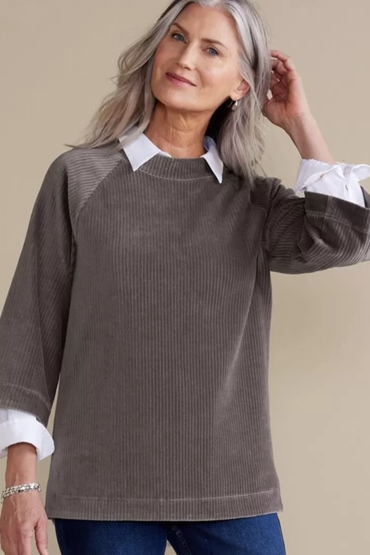 Soft Surroundings Samina Corduroy Pullover