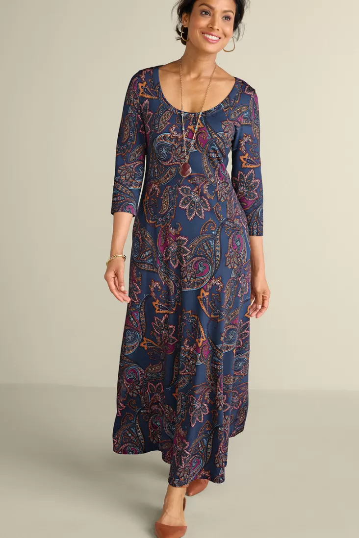 Soft Surroundings Santiago 3/4 Sleeve Dress