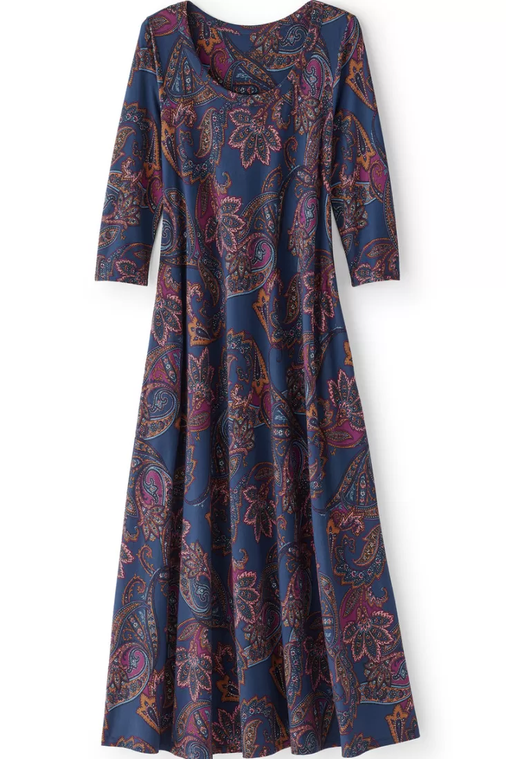 Soft Surroundings Santiago 3/4 Sleeve Dress