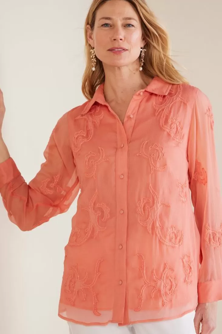 Soft Surroundings Savannah Embellished Tunic