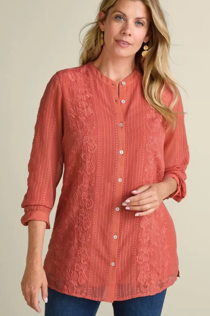 Soft Surroundings Serafine Embroidered Tunic