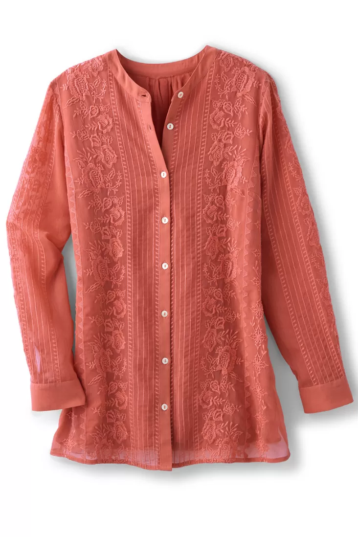 Soft Surroundings Serafine Embroidered Tunic