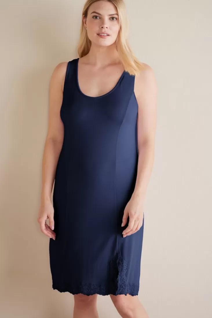 Soft Surroundings Serenity Bamboo Shelf Bra Sleep Dress