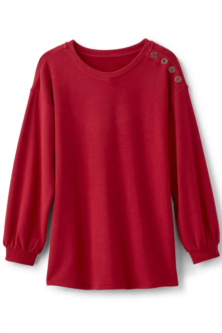 Soft Surroundings Siesta Soft Button Shoulder Tunic