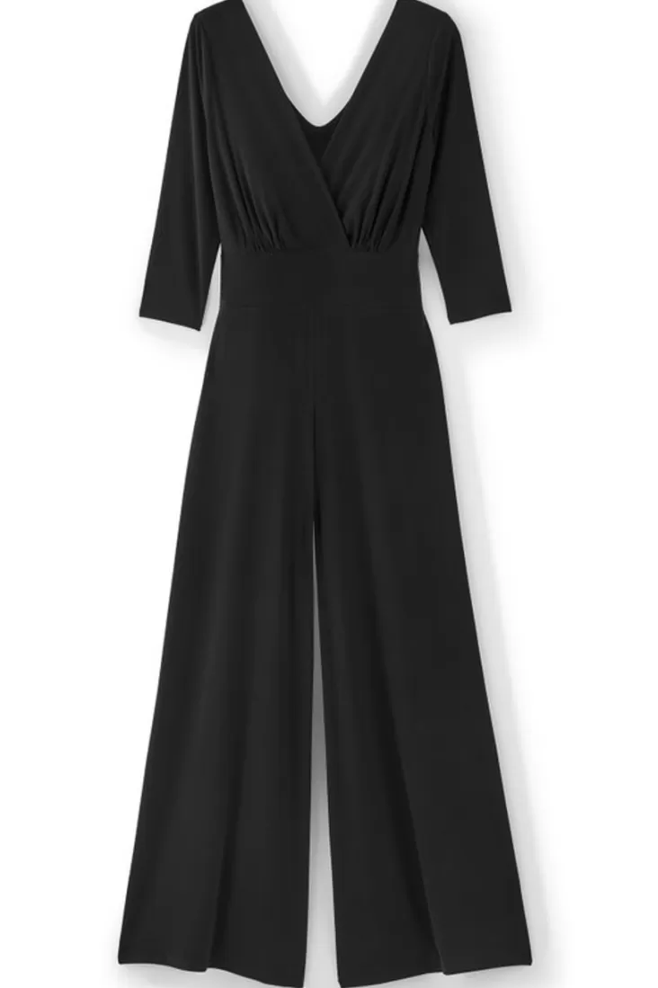 Soft Surroundings 3/4 Sleeve Penelope Jumpsuit