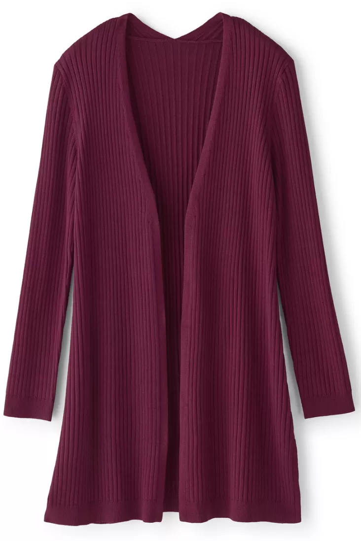 Soft Surroundings Soft Essential Ribbed Long Cardi