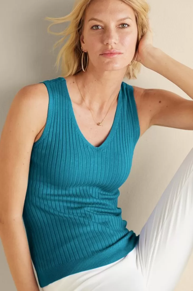 Soft Surroundings Soft Essential Ribbed Sweater Tank