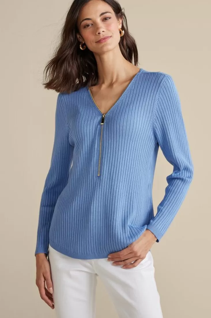 Soft Surroundings Soft Essential Ribbed Valentina Sweater