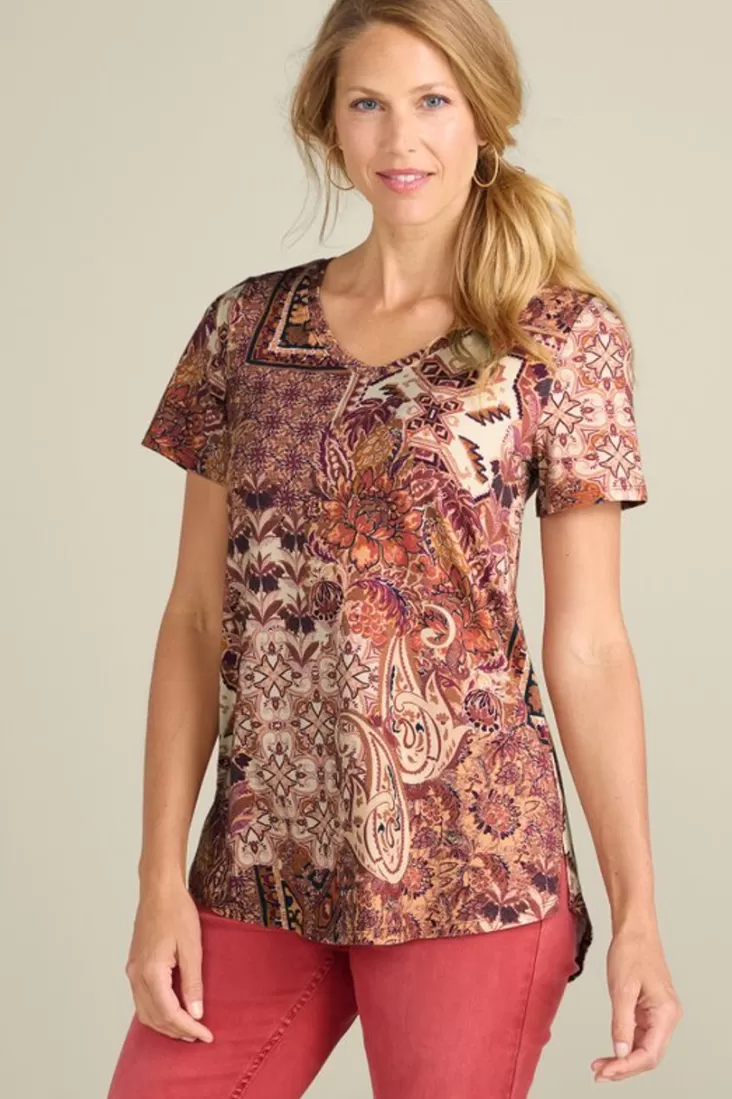 Soft Surroundings Soft Essential Supima Isabel Short Sleeve Tunic