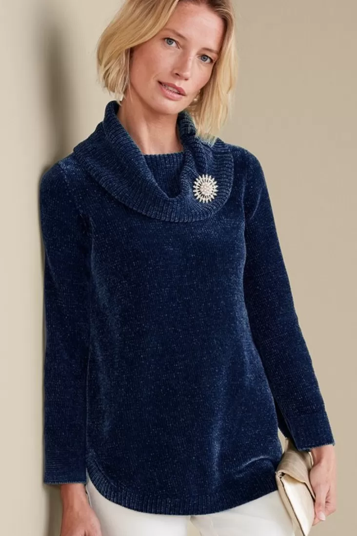 Soft Surroundings Soft Winds Chenille Tunic Sweater