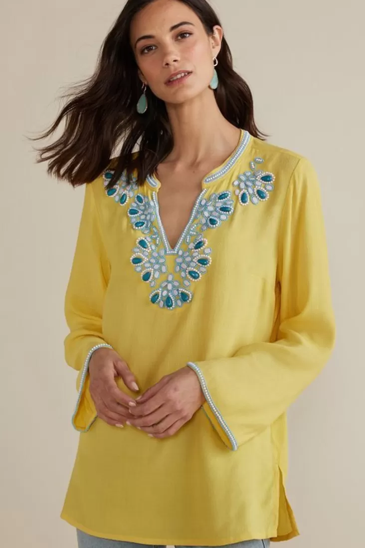 Soft Surroundings Soraya Embellished Tunic