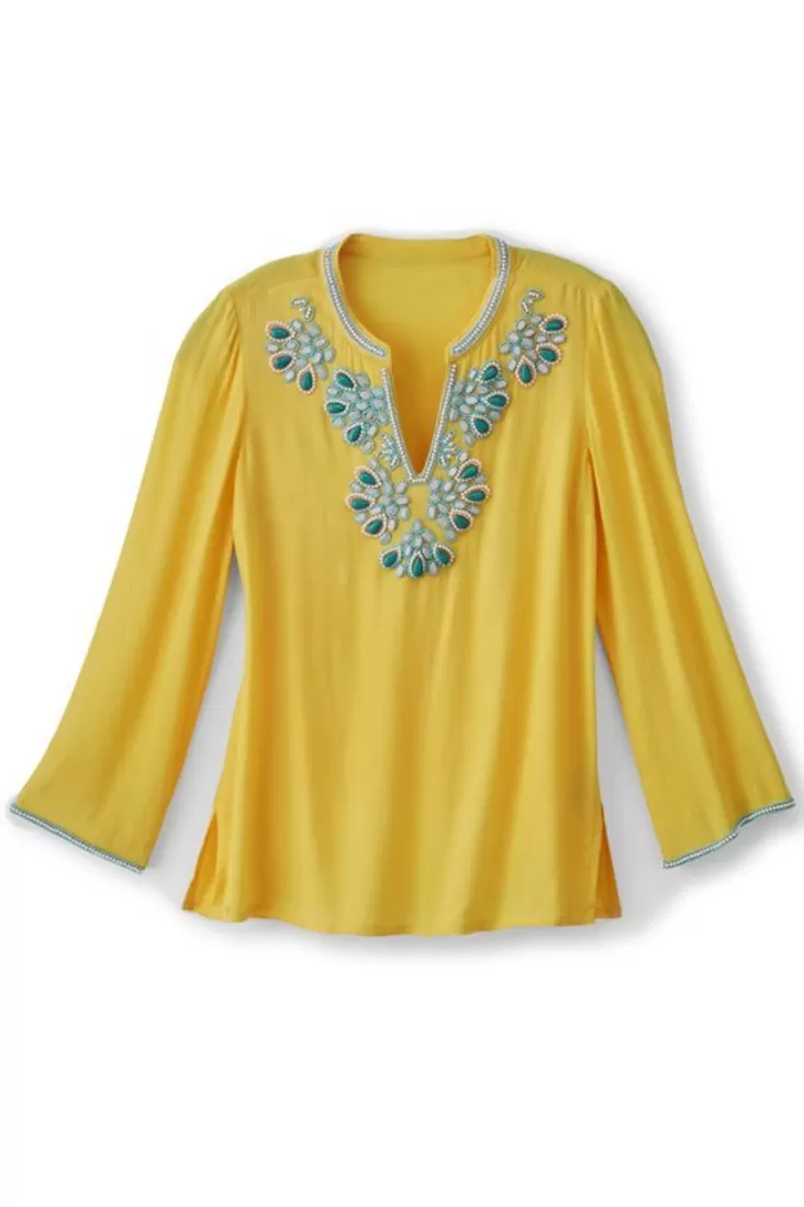 Soft Surroundings Soraya Embellished Tunic