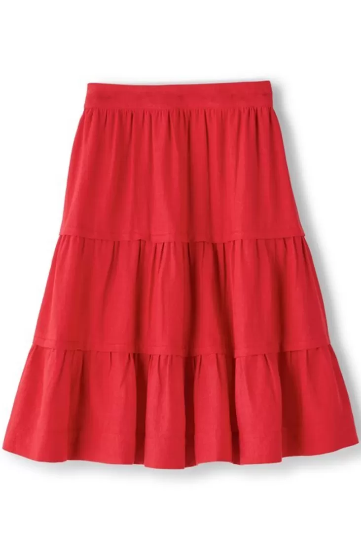 Soft Surroundings Talisa Linen Blend Skirt