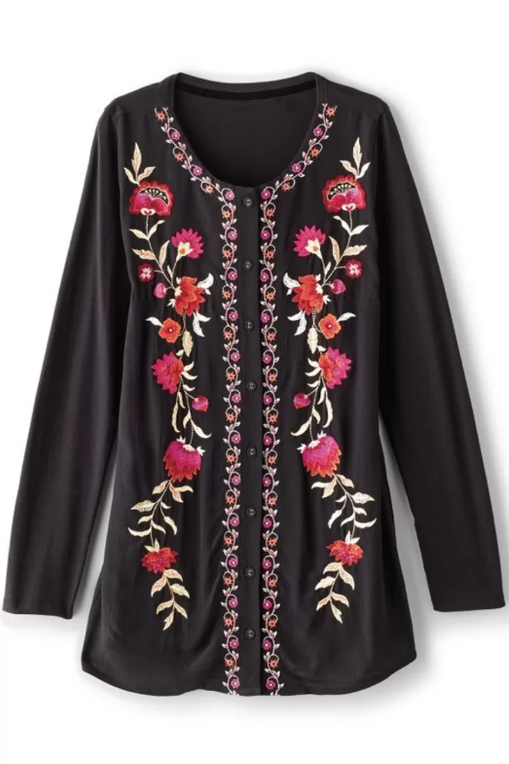 Soft Surroundings Talulla Embroidered Tunic