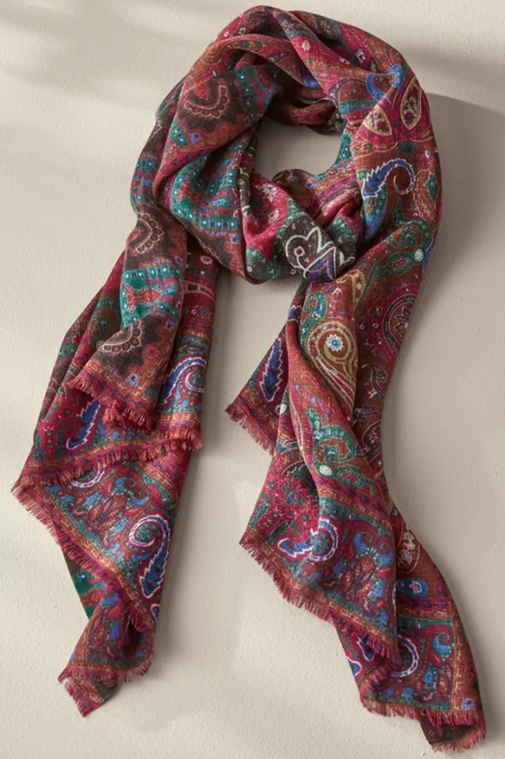 Soft Surroundings Tamara Paisley Scarf