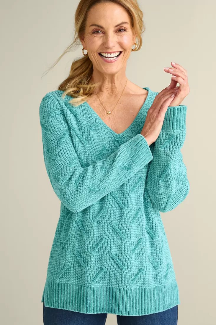 Soft Surroundings Trina Chenille Sweater