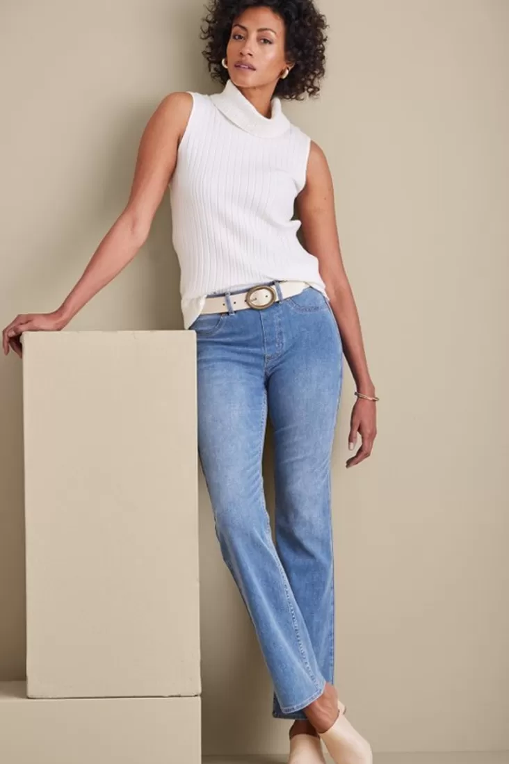 Soft Surroundings Ultimate Denim Pull-On Bootcut Jeans