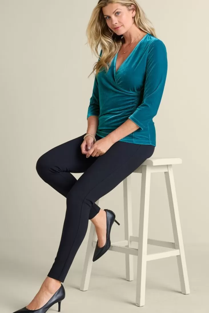 Soft Surroundings Velvet Alyssa Knit Top