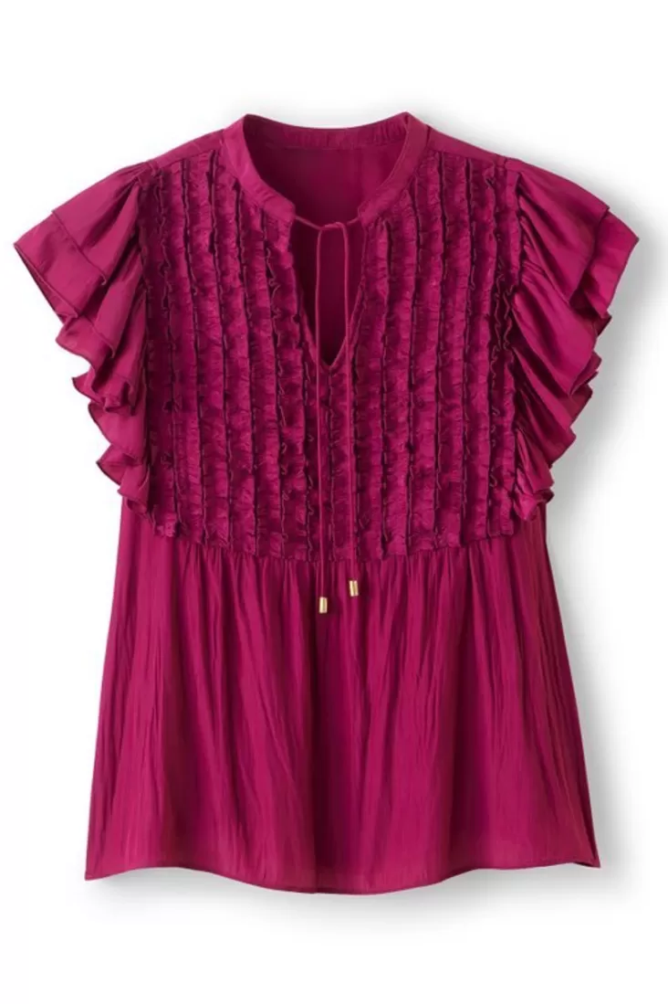 Soft Surroundings Victoria Ruffle Tunic