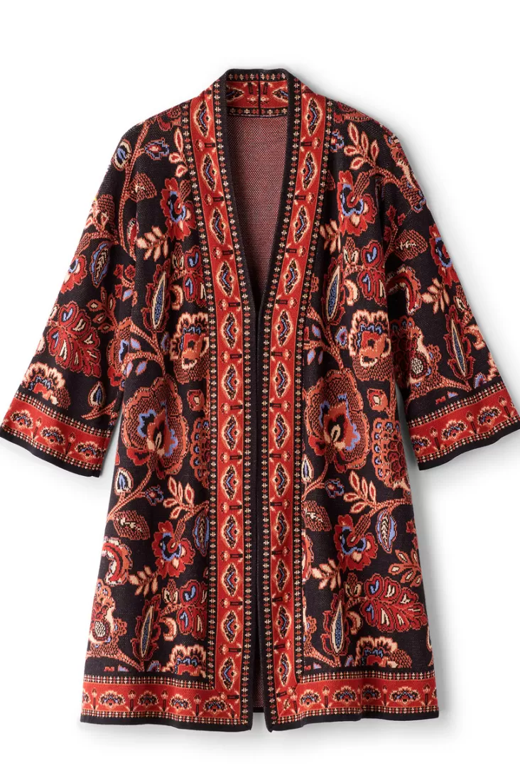 Soft Surroundings Vitrine Jacquard Cardigan