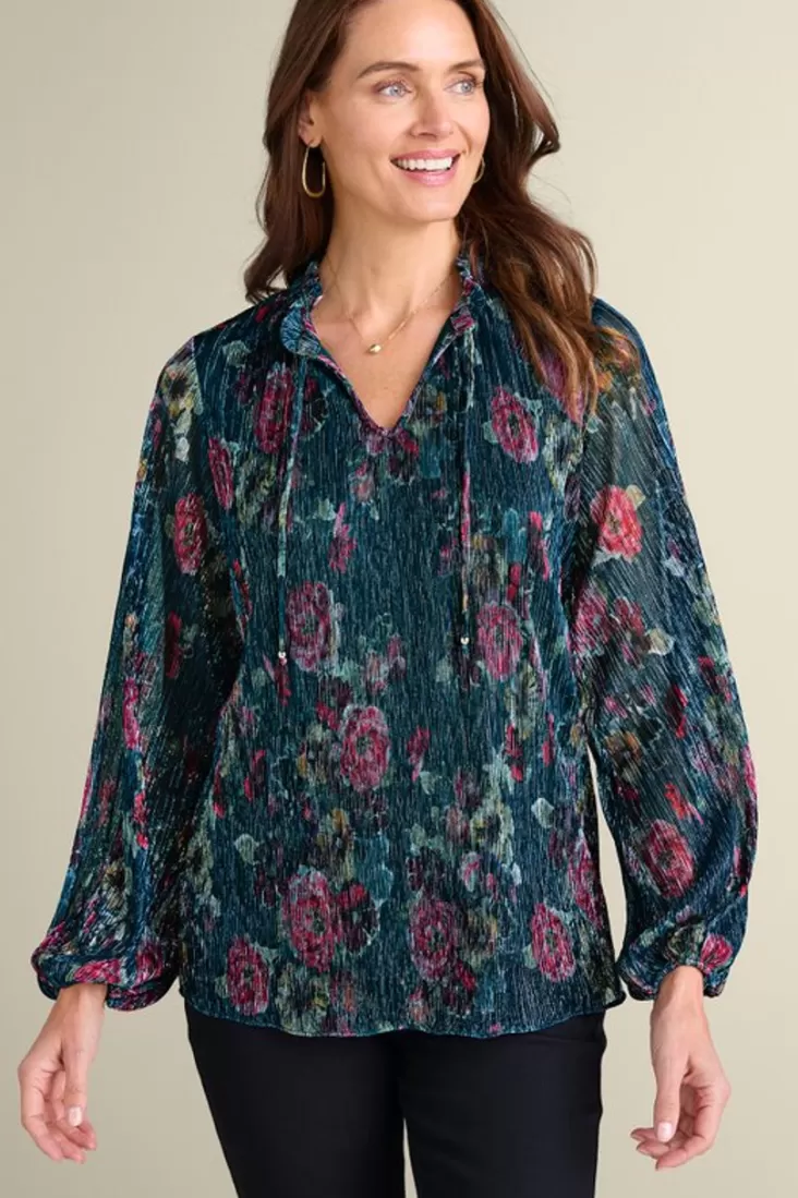 Soft Surroundings Yvonne Shimmer Top