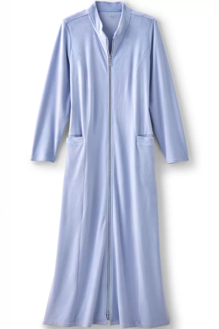 Soft Surroundings Zinfandel Zip Up Robe